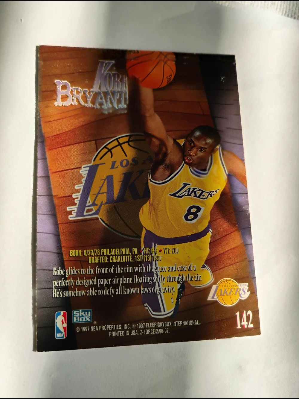 Skybox Kobe Bryant Los Angeles Lakers Basketball Card - Multi-Color #142